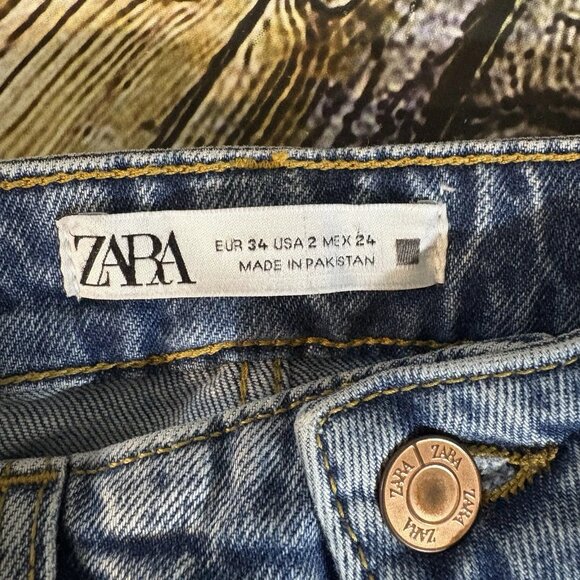 ZARA Jeans Women’s Size 2 Blue Medium Wash Denim - Picture 7 of 7